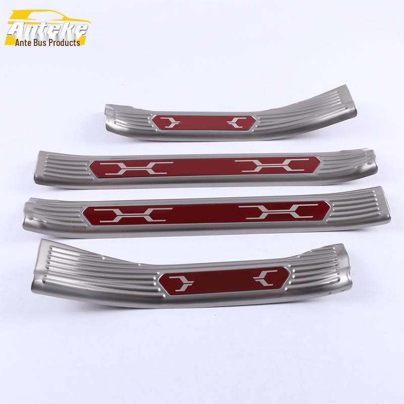 Compatible Wilanda Stainless Steel Sill, Welcome Pedals, and Trunk Protection Strips for 20 Models