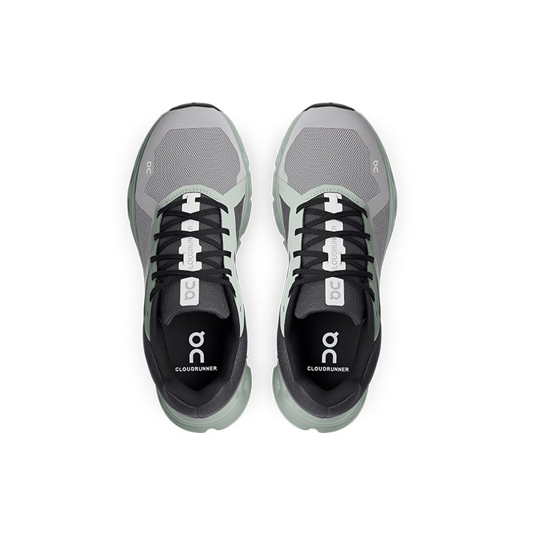 ON Cloudrunner Alloy Moss Herren Sneaker Grau 46.99021