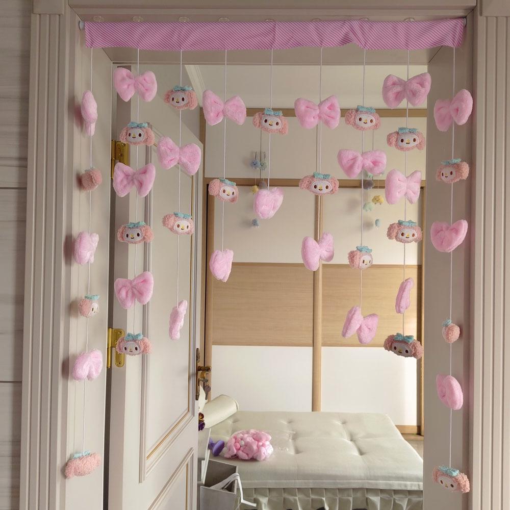 Shy Cloud Warm Door Curtain for Girls' Room, Tea Room, Villa, and Bathroom