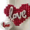 New Love Heart Shaped Valentine's Day Balloon DIY Inflatable Aluminum Foil Balloons Aluminum Film Large Love Balloon Party Props