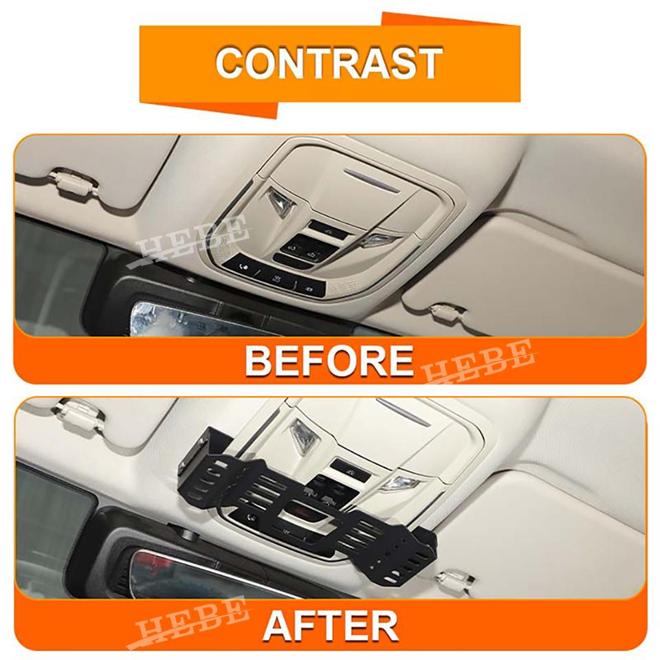 HEBE Car Walkie Talkie Holder Intercom Rack Bracket Fit for GWM Tank 300 2021 2022 2023 2024 2025 Accessories