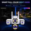 YOOSEE Ai APP Kültéri 10x ZOOM WiFi CCTV Kamera HD 20MP Éjjellátó Kétirányú Beszélgetés Biztonsági Kamera Vízálló Napálló Távoli Megtekintés