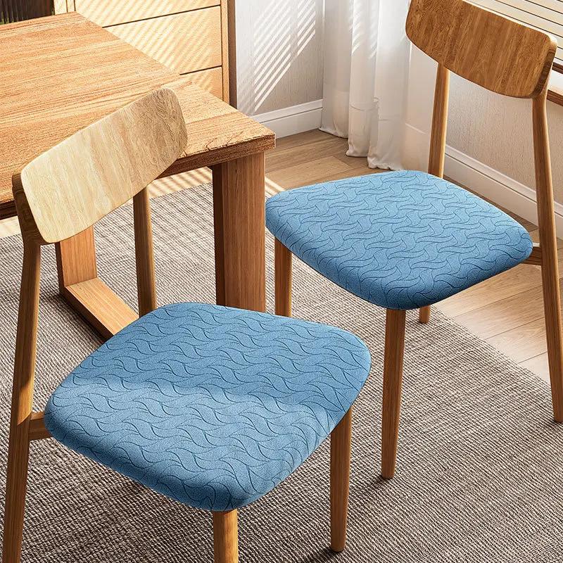 1PC Spandex Jacquard Chair Cushion Cover Dust-proof Dining Room Upholstered Cushion Cover Seat  Protector Kitchens Home Decor