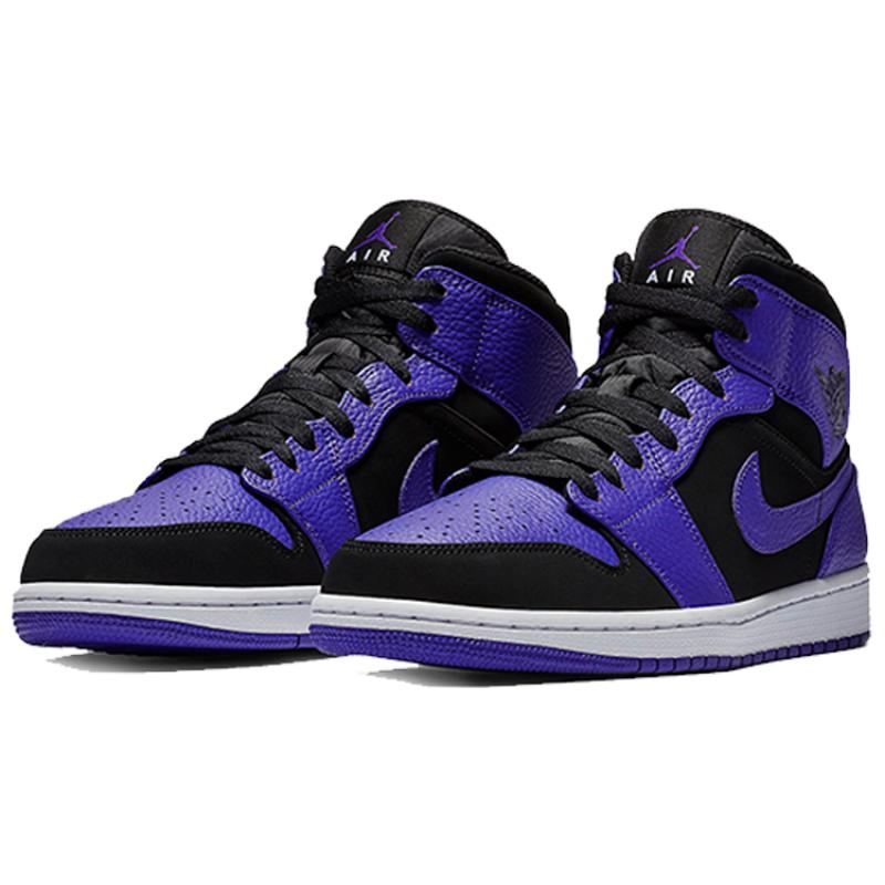 Jordan 1 Mid Black Dark Concord Jordan 554724-051