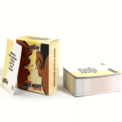 Karetní hra pro páry Karta pro zahájení konverzace Sada karet pro budování vztahu Zábavné interaktivní otázky pro páry Vztahové karty