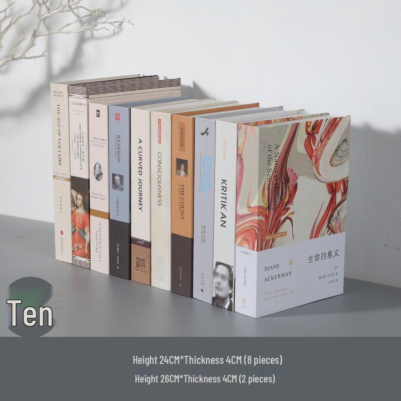 

Modern Minimalist Decorative Faux Book Ornament for Bookcase or Desk