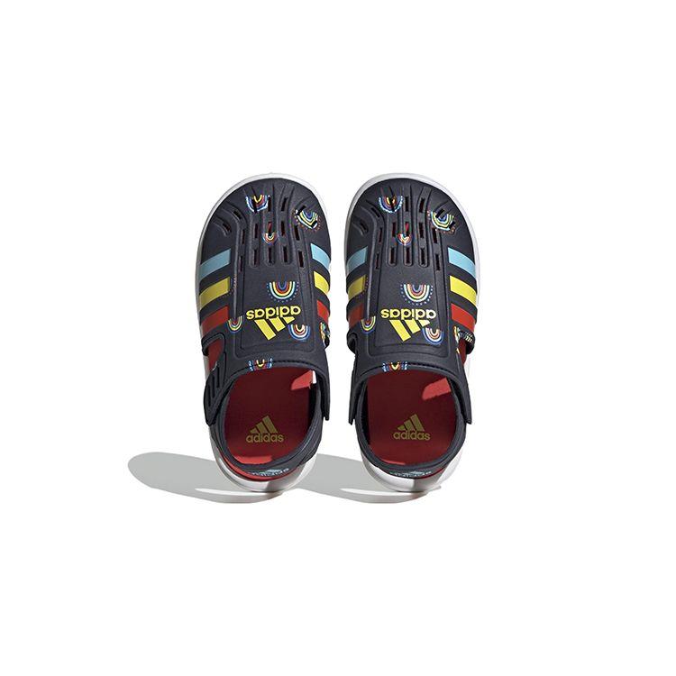 Adidas Summer Closed Toe Water Sandal J All-Day Fun Kids Sneakers Blue Legend-Ink Bold-Orange GY2459