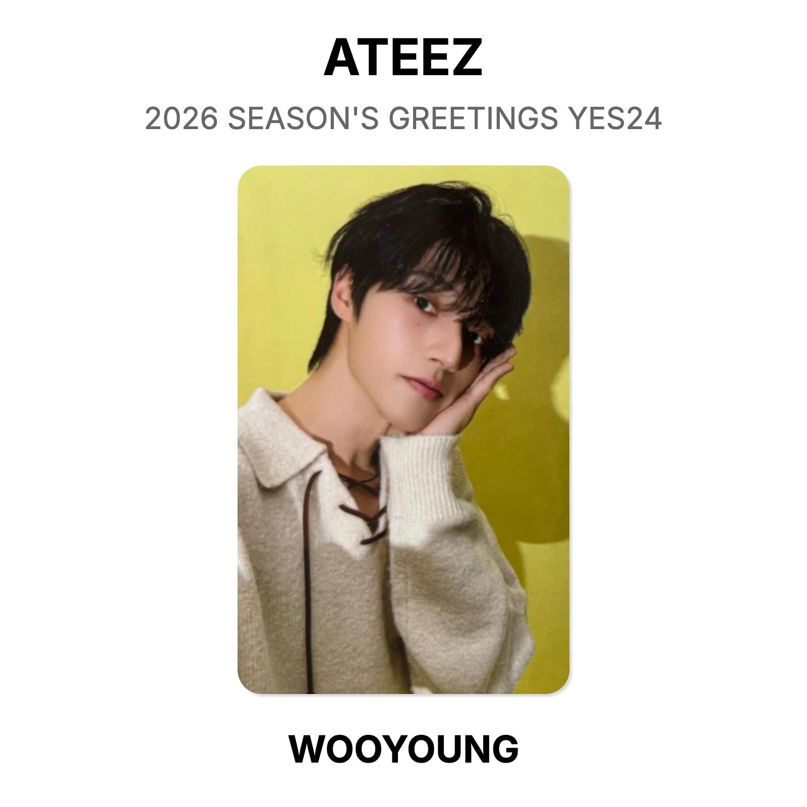 ATEEZ 2026 SEASON S GREETINGS YES24 Official Photocard WOOYOUNG