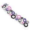 NOA [H8396] - Designer Bracelet 'Les Acidulés' Pink Purple