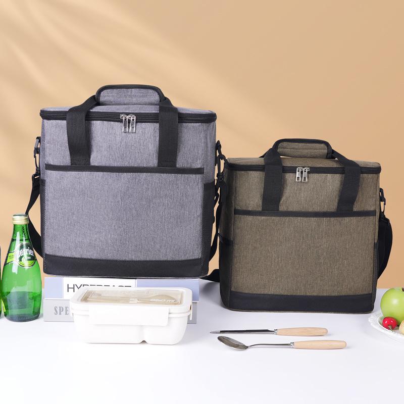 Large Capacity Insulated Oxford Cloth Picnic Lunch Bag