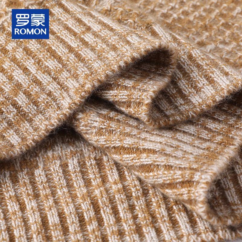 ROMON Men's Pure Cashmere Round Neck Sweater