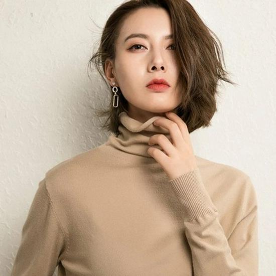 Autumn/Winter Women's Slim Fit High Neck Turtleneck Sweater Knitwear
