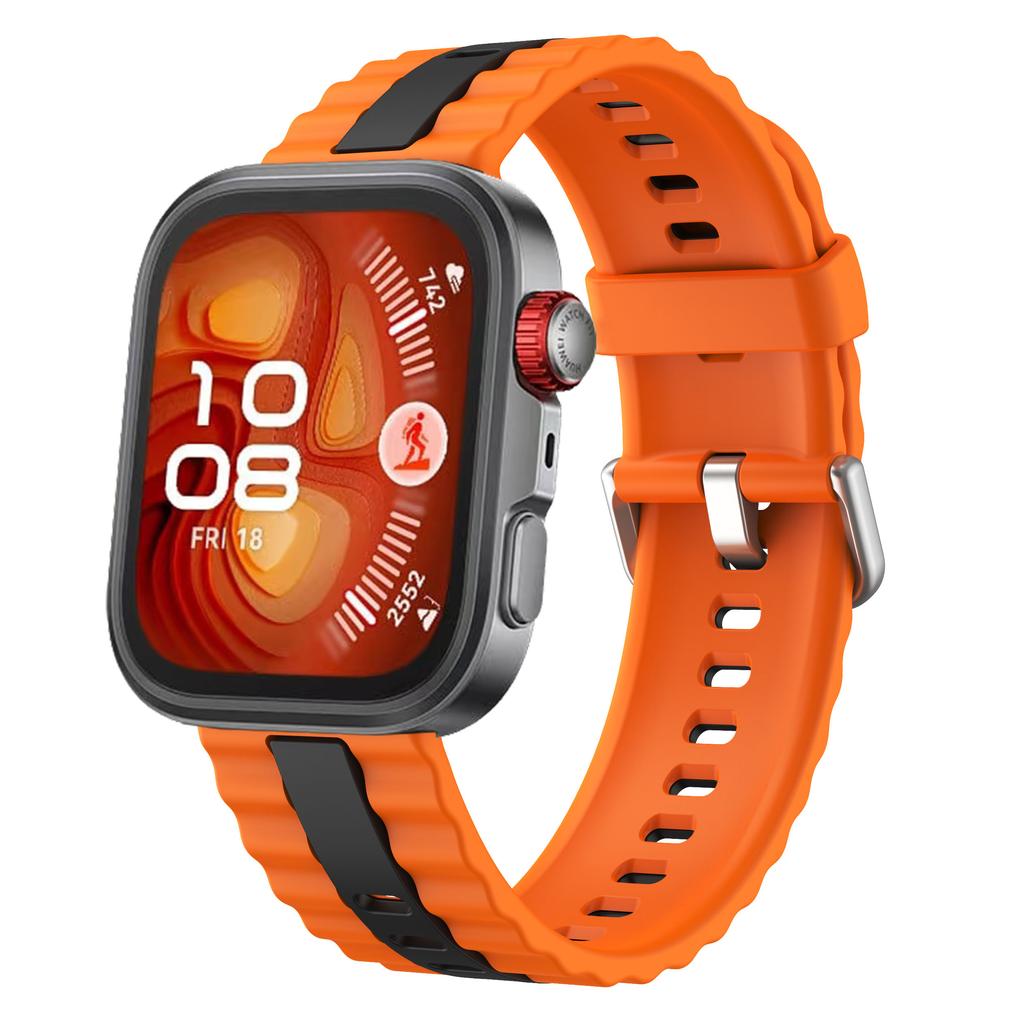 Dwukolorowy silikonowy pasek do Huawei Watch Fit 4/3, sportowa opaska na nadgarstek, akcesoria do Huawei Watch Fit 4 Pro