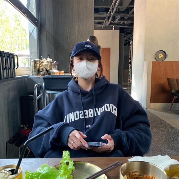 

YYFS Жіночі Модні Повсякденні Толстовки та Світшоти з Капюшоном з Довгим Рукавом XXXL Темно-синій