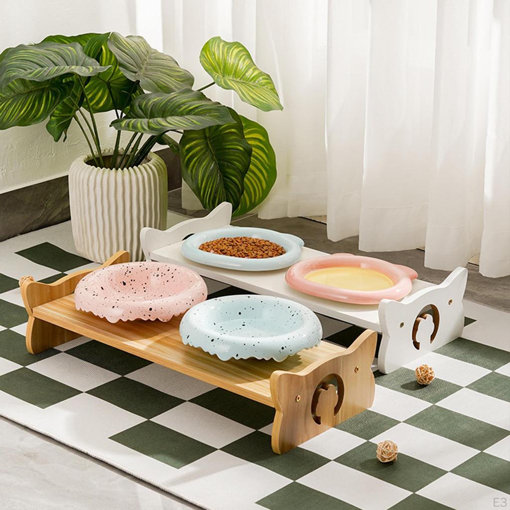 Dog Feeding Station Elevated Bowl Holder for Cats and Dogs