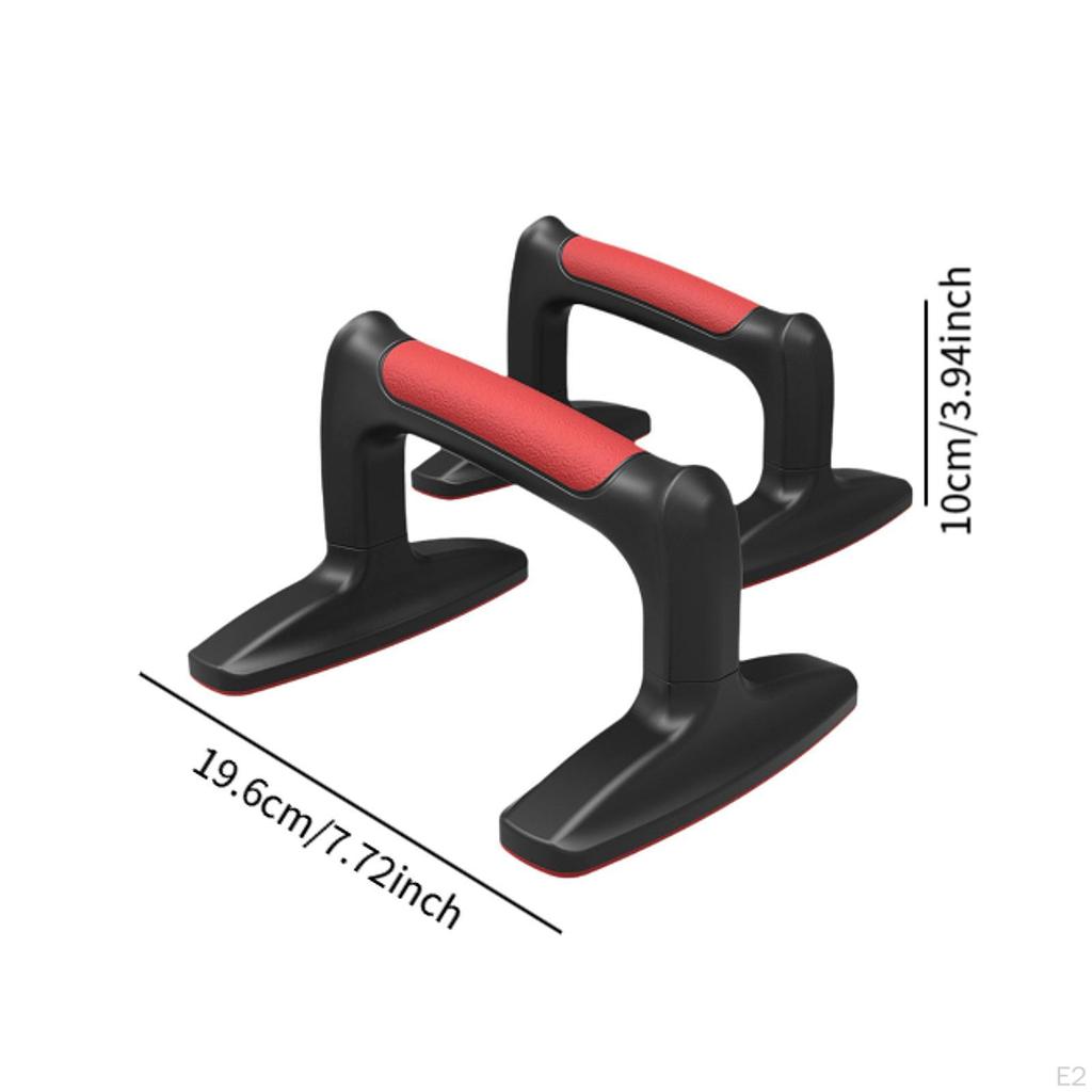 2 Pieces Push up Stands Anti Slip Ergonomic Compact Muscle Training Portable Floor Handles
