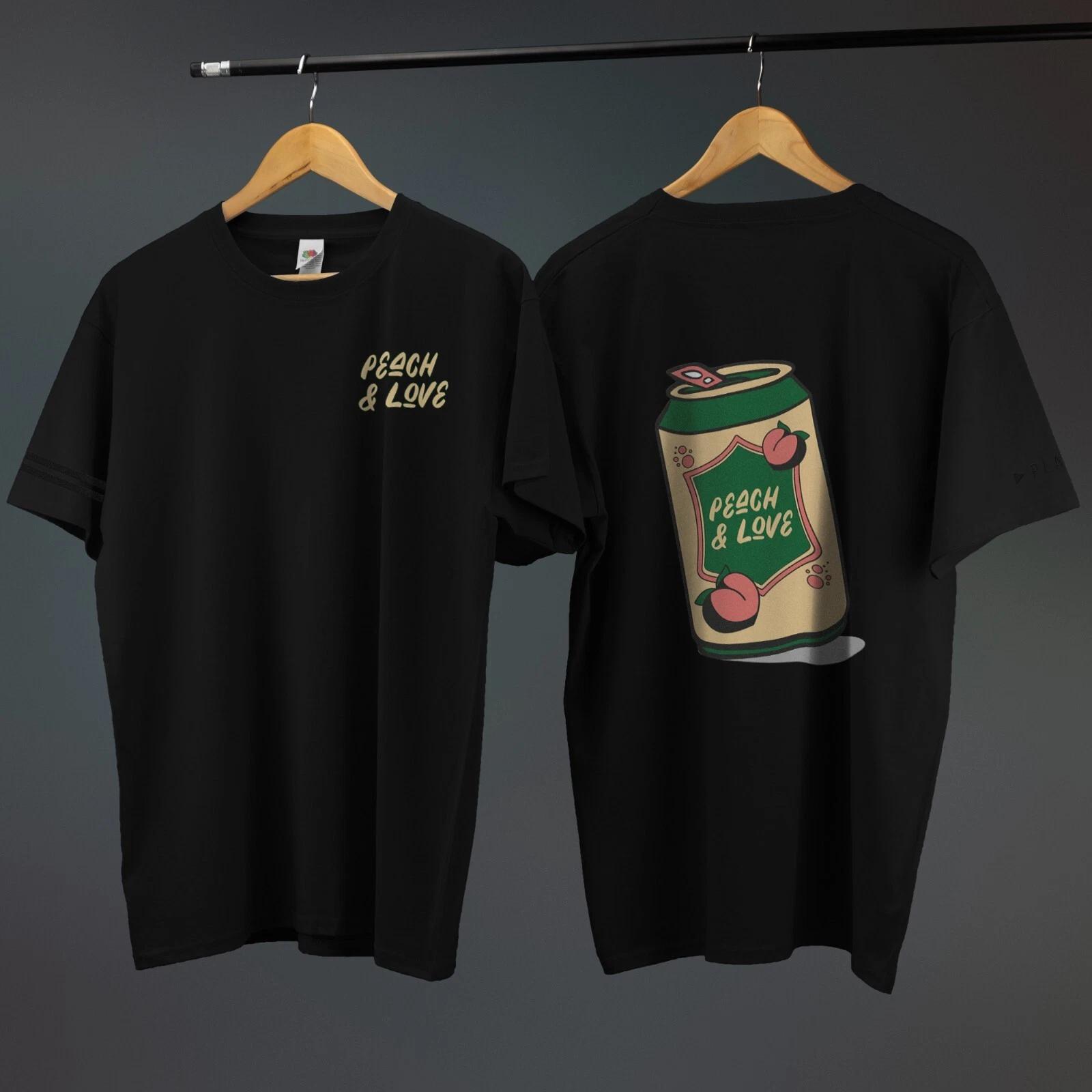 Peach & Love T-Shirt Unisex Various Sizes & Colours Retro Style Fun S