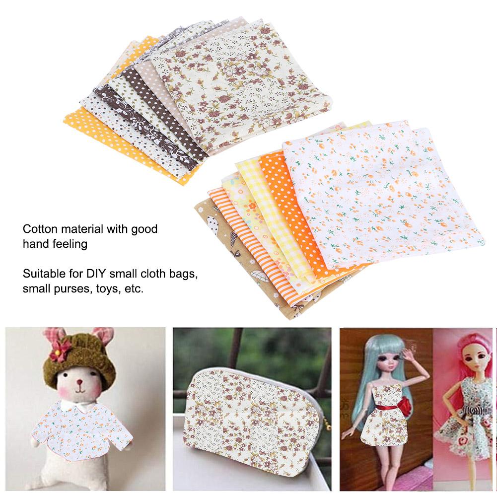25x25cm 14Pcs Schöne Einzigartige Baumwolle Tuch Gedruckt DIY Nähen Baumwolle Stoff Material