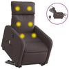 VidaXL Fauteuil Inclinable de Massage Électrique, Chaise de Relaxation avec Dossier et Repose-pied Réglables, Siège de Salon 3206731