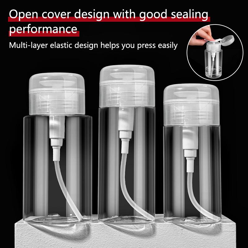120/150/180Ml Nail Refillable Bottles Empty Press Pump Dispenser Nail Art Polish Remover Cleaner Makeup Bottle Manicure Tool