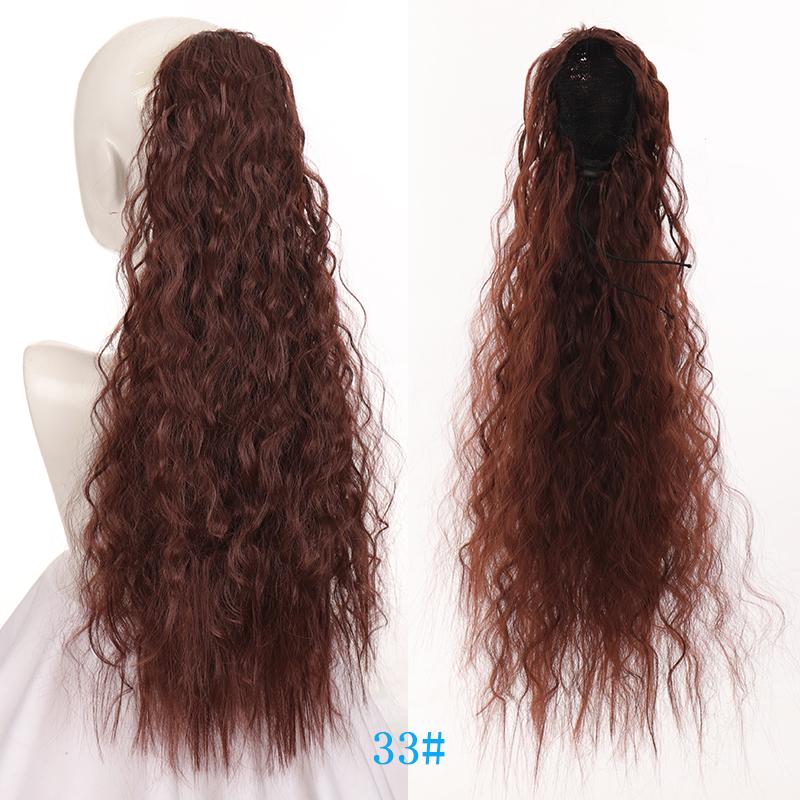 Drawstring Puff Long Kinky Afro Curly Ponytail Synthetic African American Hair Extension Ponytail Clip In Hairpiece