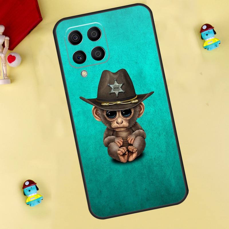 Monkey Gorilla Ape Baby Case For Samsung Galaxy M33 M15 M55 M31 M13 M12 M14 M06 M16 M36 M56 M53 M32 M52 M35 M34 M54