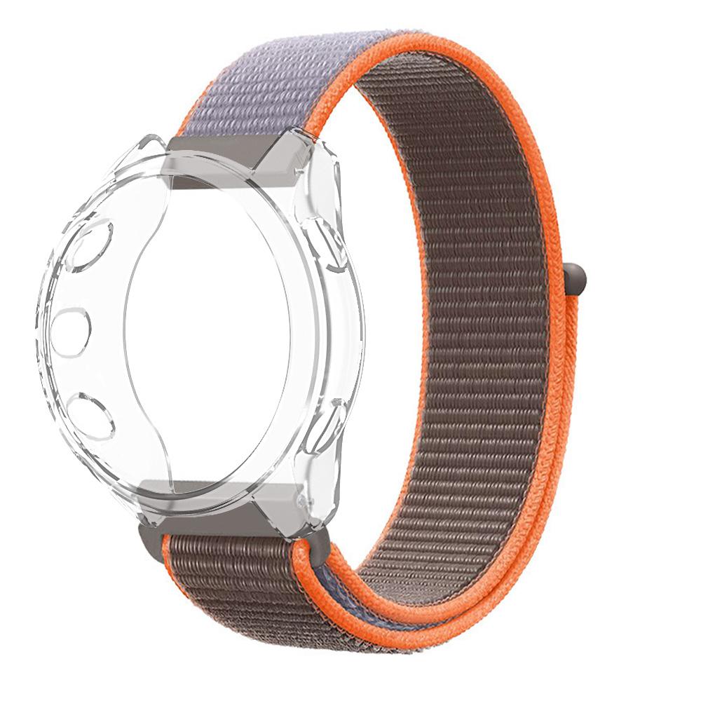 Nylon Strap + Case for Garmin Forerunner 165 265 265s 965 245 745 Ultra Light Fast Drying Watch Band Protector Case Soft Cover