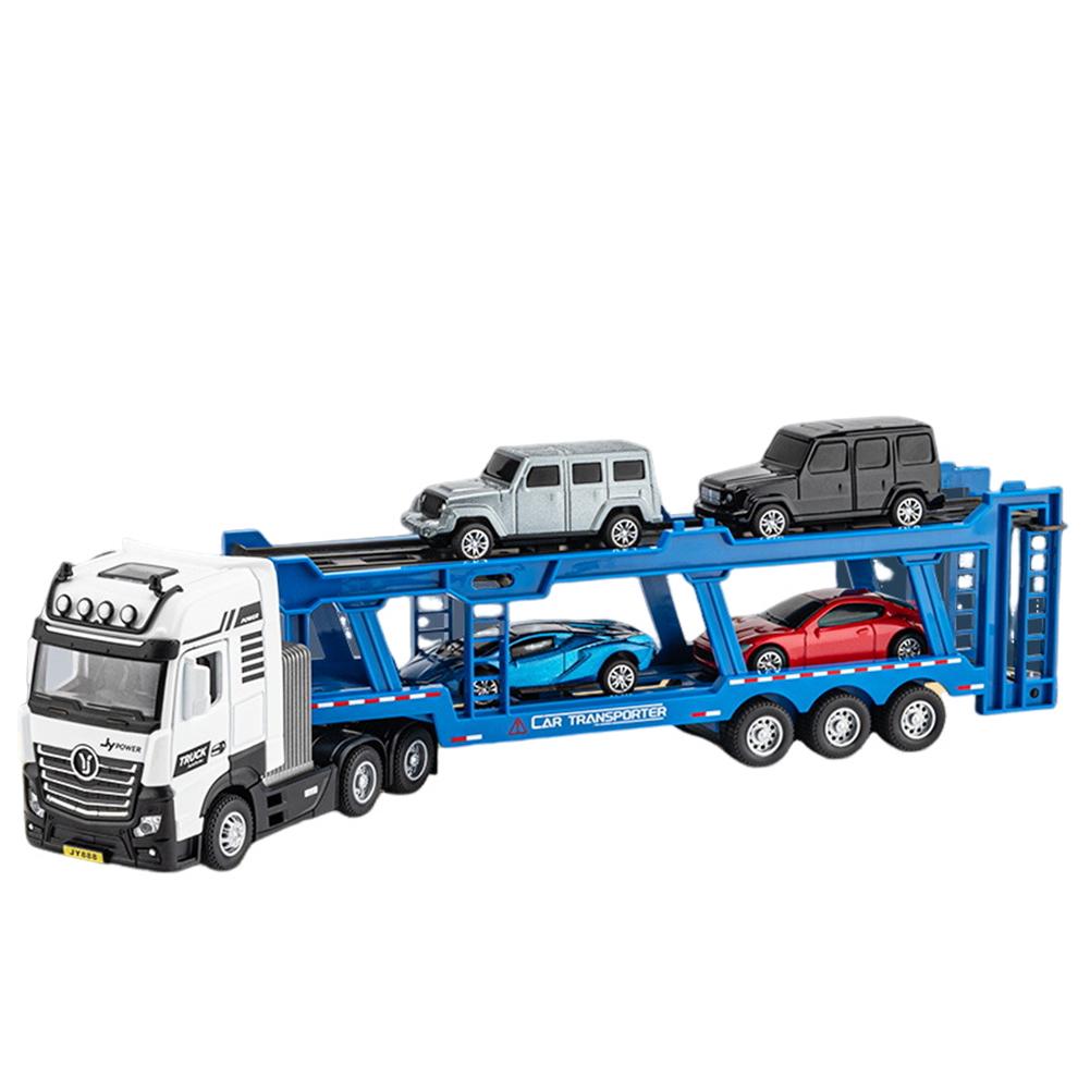 Engineering Vehicle Toys Acousto-optic Rebound Alloy Excavator Garbage Crane Mixer Dumper Model Gifts For Boys Girls