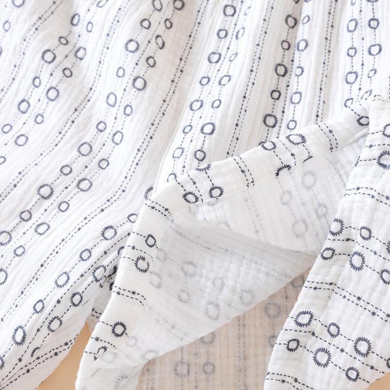 2026 Neues Sommer-Damen-Pyjama-Set 100% Baumwollkrepp Kurzarm-Shorts Zweiteiliges Set Böhmischer Stil Kühle Freizeit-Hauskleidung