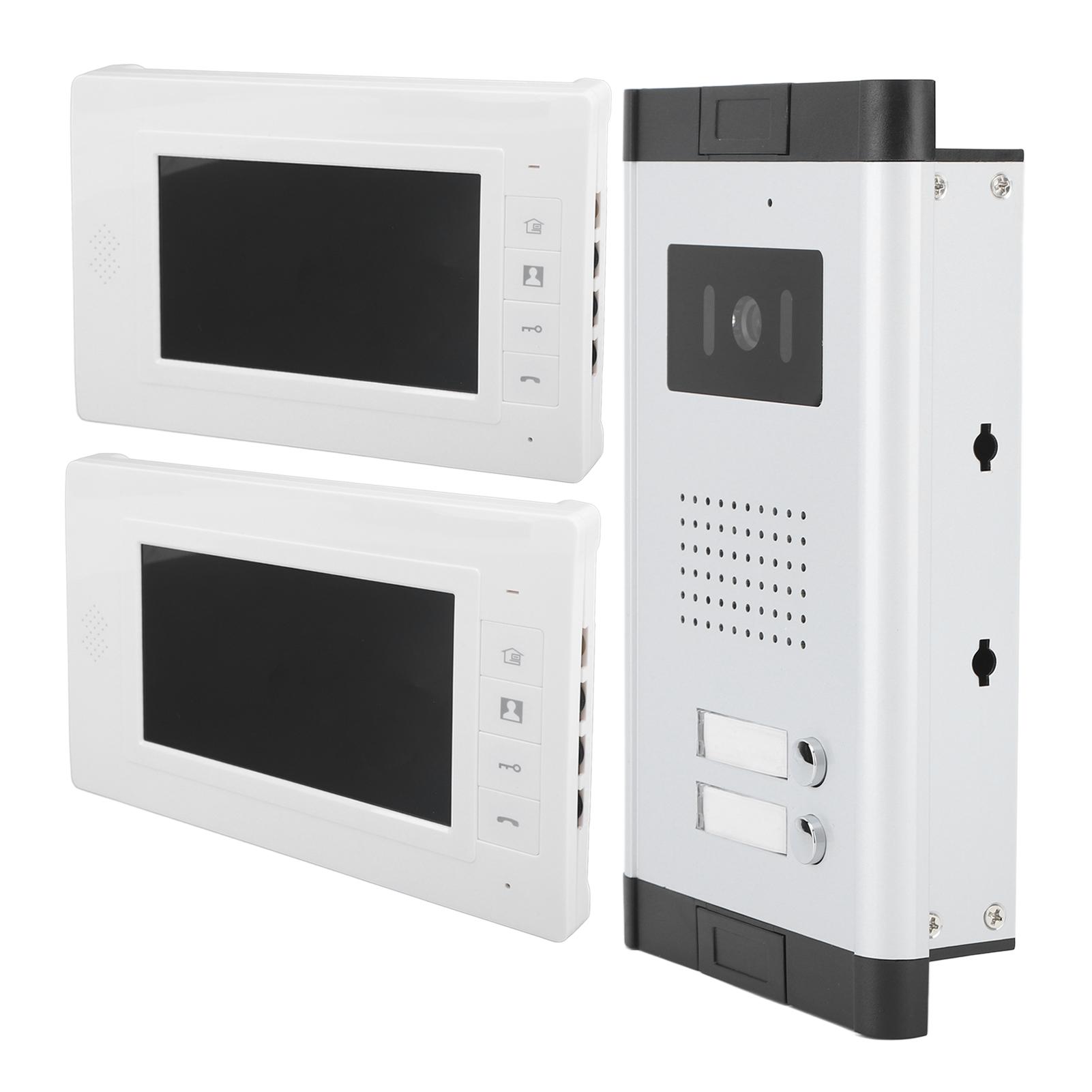 

7-дюймовый цветной видеодомофон инфракрасный ночной визуальный проводной бытовой видеодомофон для квартиры US Plug