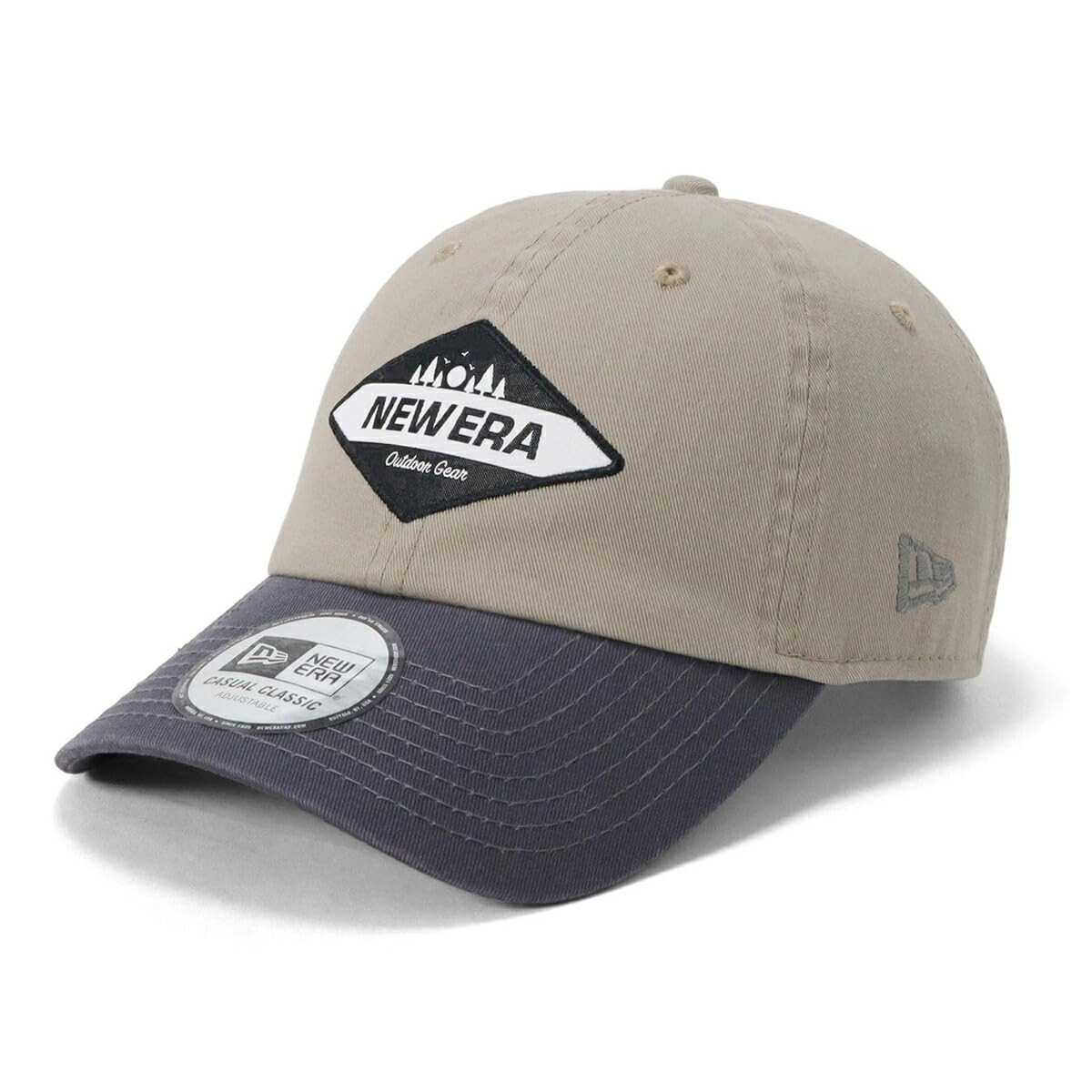 

New Era Outdoor Casual Free CC Diamond PEB NER36O9712 Cap, Classic, Two-Tone Cotton, Pebble/Dark Graphite, Size, Logo, DGRA, 14392158,