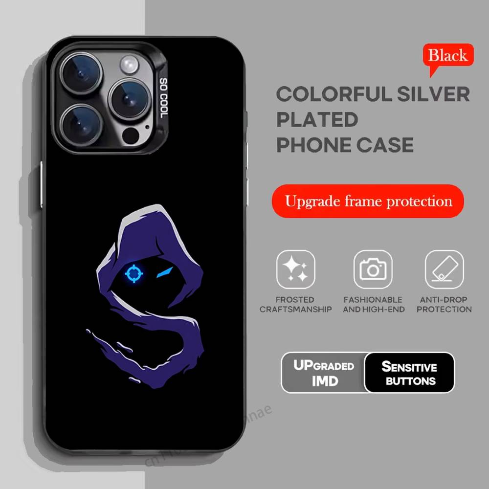 V-Valorant O-Omen Phone Case for iPhone 15 16 Pro Max  Air SE 11 13 Pro 14 Plus 12 11Pro 15Pro Max 16e Cover