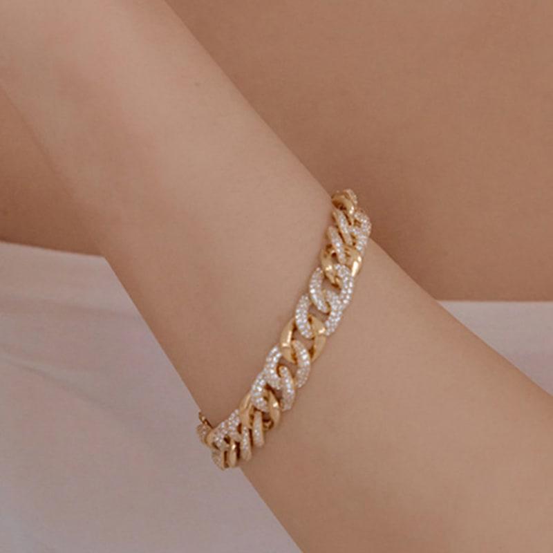 MACIER Cuban Chain Bracelet (Gold)