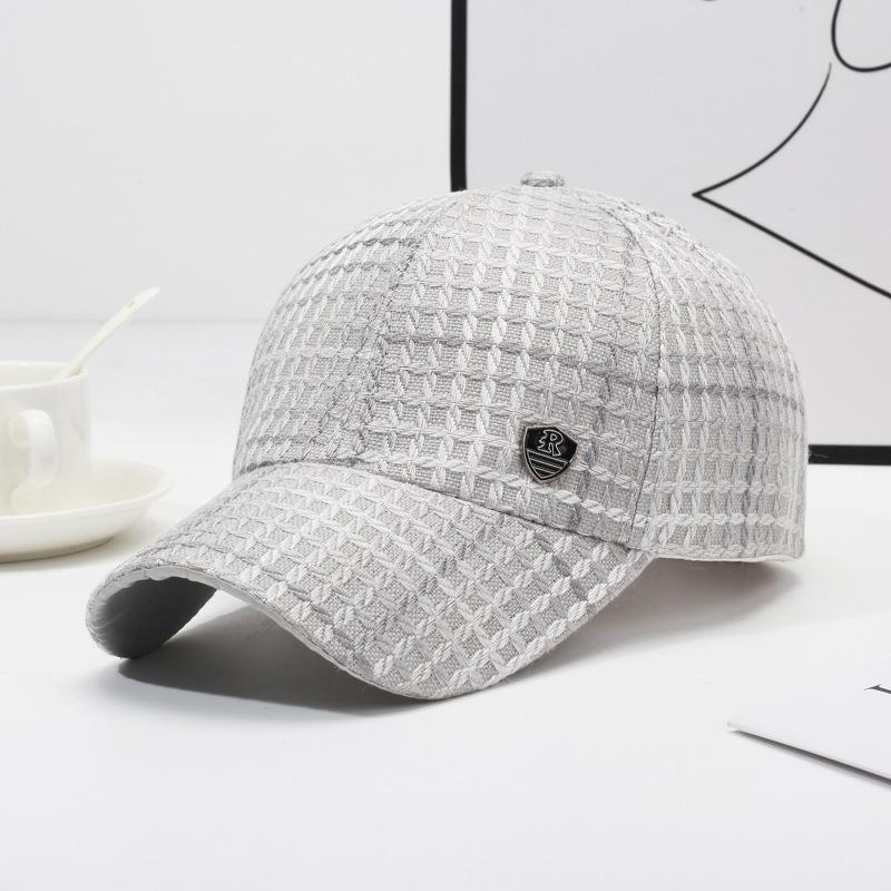 Qiandongge Baseball Cap Men S Fashion Street Casual Cap Outdoor Sun Hat Adjustable серый