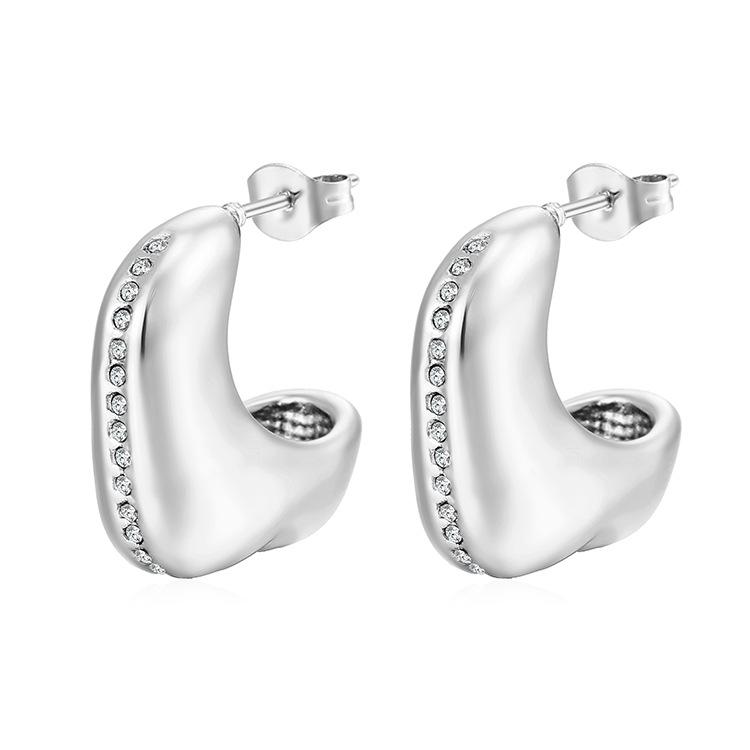 

Простые геометрические литературные ретро-серьги с микробриллиантами и цирконами неправильной формы для женщин