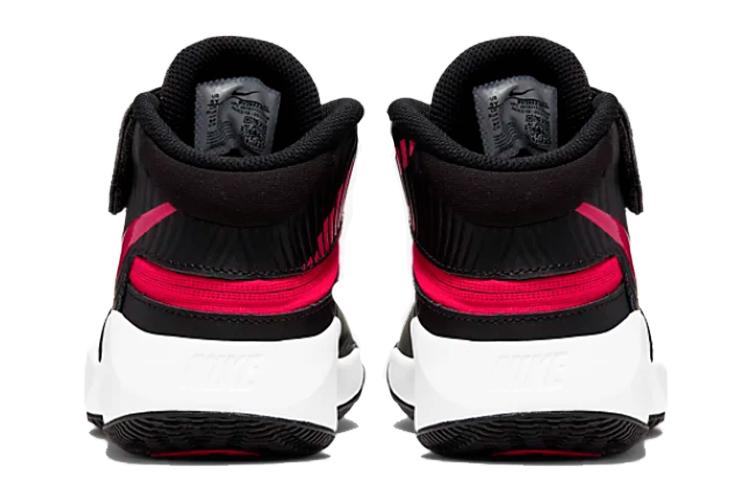 Nike Team Hustle D 9 FlyEase Mid Top Basketball Shoes Black Red BV2952-061