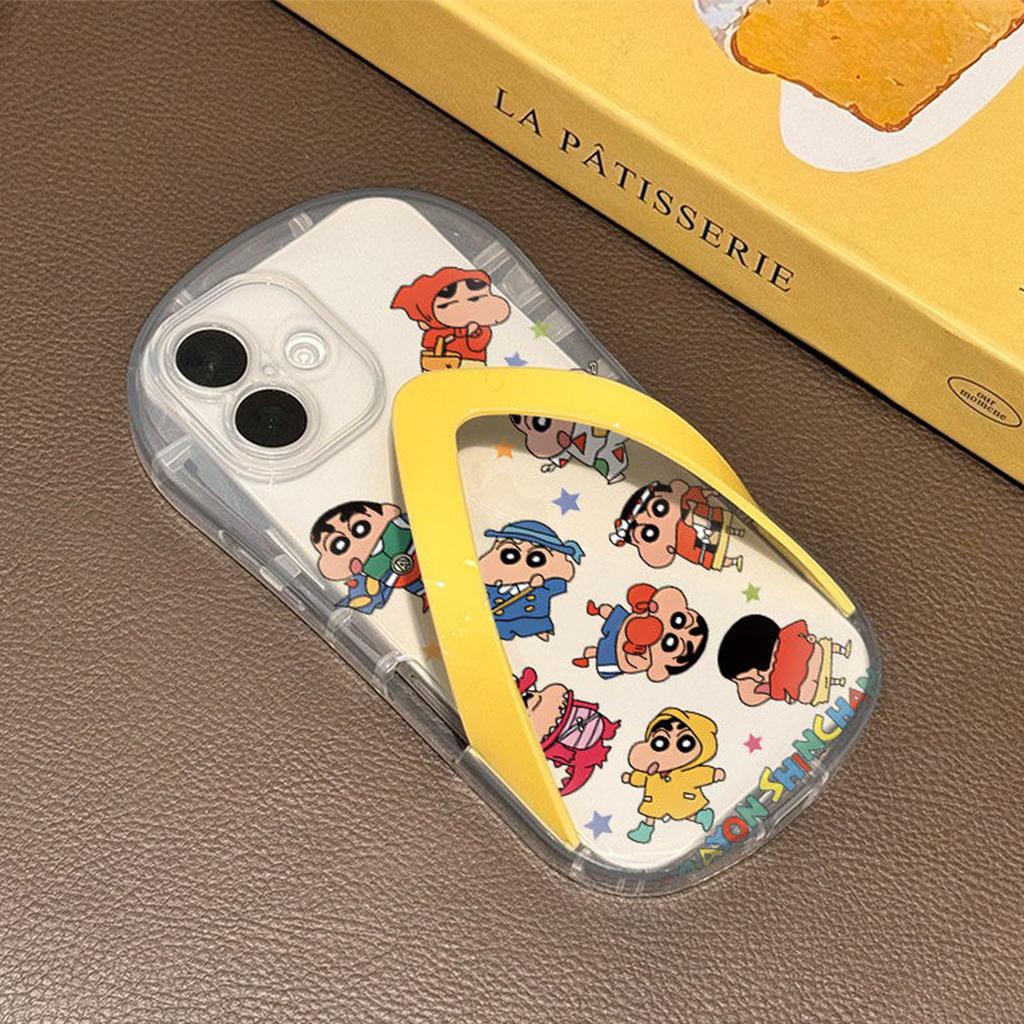 Creative Slippers Case for Apple 17AIR Protective Cover Airbag Anti-fall Goddess Simple Trendy Slippers Mobile Phone Case