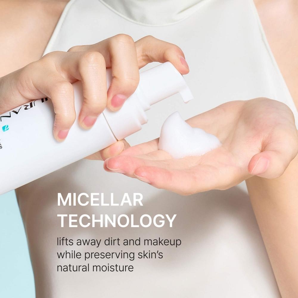 Rejuran Moisture Bubble Cleansing Water C Pdrn  Hydrating faCe Cleanser 5.07 Fl.oz.