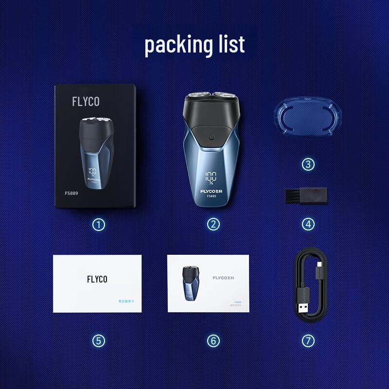 Flyco Smart Portable Dual-Head Rotary Electric Shaver