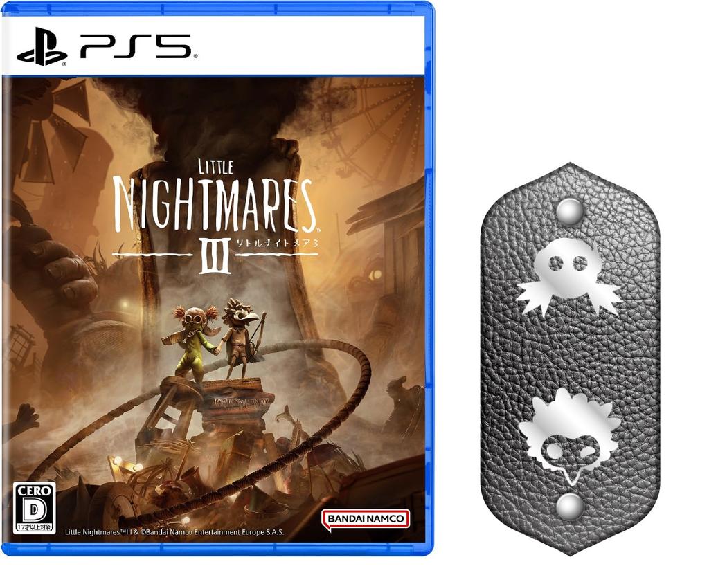 Little Nightmares 3 PS5 Original Leather Cord Holder Included Purchase Six Costume Bonus Code Included - [Bonus] & [Early Bonus] "Dark Set"
