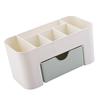 Kosmetik Make-up Organizer PP Multifunktional 6 Fächer Make-up Schreibtisch Organizer mit Schublade