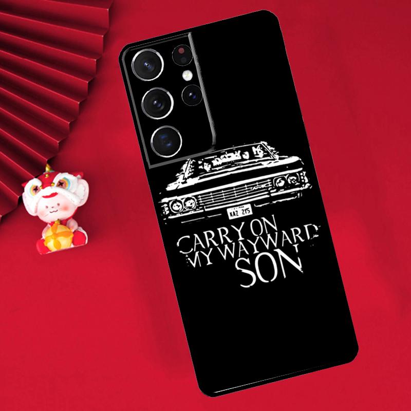 Supernatural CARRY ON WAYWARD SONS Case For Samsung Galaxy S24 S23 S25 S26 Ultra S20 FE S21 S22 Plus S10 S25 FE Cover Funda