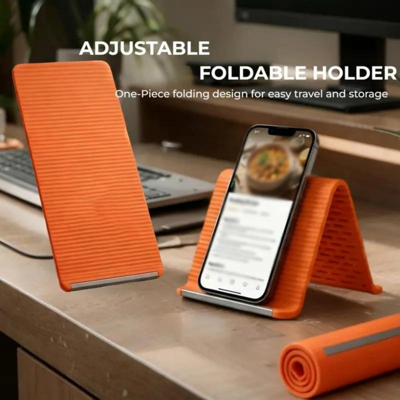 Universal Flexi-Stand, Portable Foldable Phone Holder, Bendable Rollable Foldable Design Wrap Around Mount Holder for Laptop
