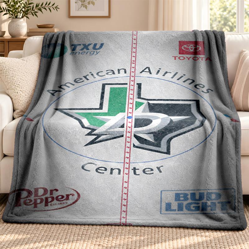 Dallas Stars blanket Flannel Blanket Soft Cozy Plush Throw for Sofa Bed Lightweight Home Decoration Outdoor camping
