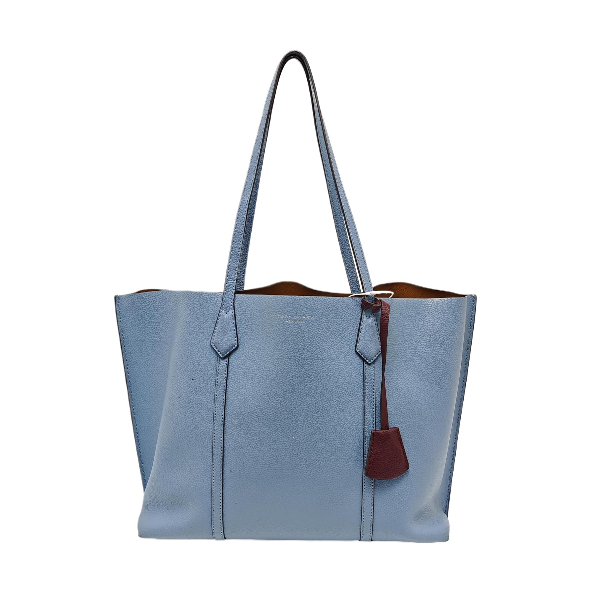 [Pre-Owned] Perry Solid Design Leather Tote Bag - Good #805LRS ONE SIZE