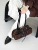 Suede Plush Large Bowling Bag 2026 - Elegant Retro Boston Style Shoulder Bag for Women