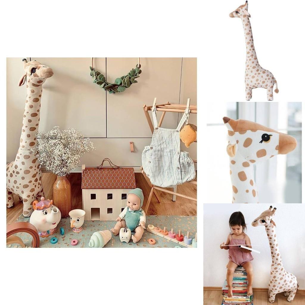 Cute Giraffe Plush Toy Sleeping Pillow For Kids Bedroom Decor And Nap Support