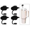 4 Pieces Straw Covers Cap Novelty Sturdy Straw Toppers Reusable Cowboy Hat Shaped for Camping Home Hiking Picnic Kitchen
