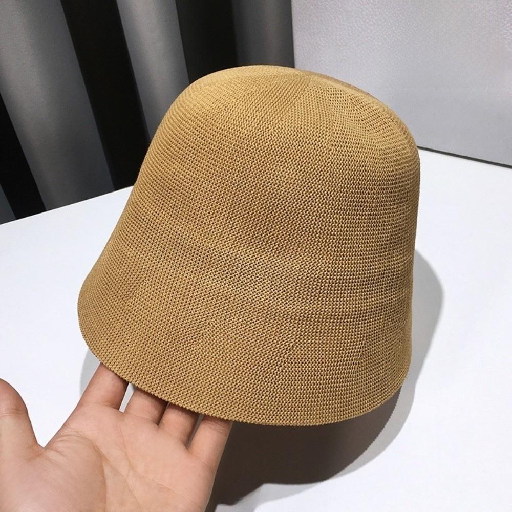 

Trendy Cotton Material Breathable Linen Sun Hats Foldable Wide Brim Beach Bucket Hat Elegant All-match Floppy Hat Travel