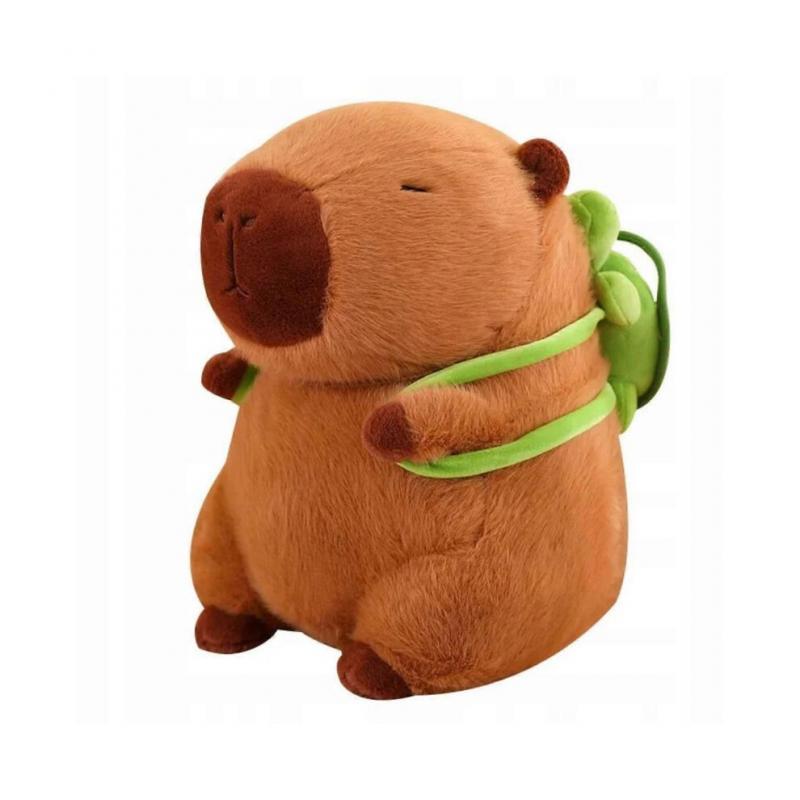 Kapibara Plush Backpack Toy with Plush Turtle, Gift